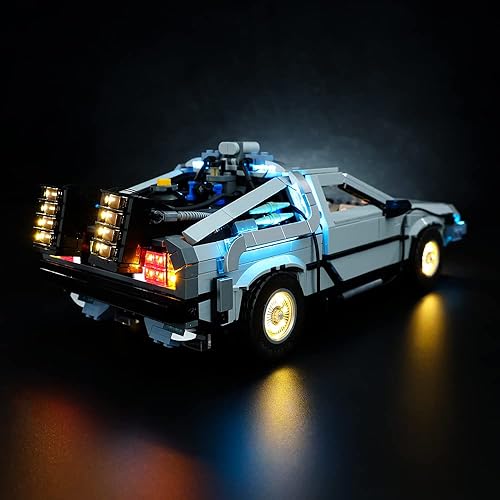 Miniatura 6 de Kyglaring Kit de iluminación LED diseñado para Lego Creator Expert Back to The Future Time Machine 10300 Kit de construcción de modelo - Sin juego