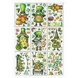 85 pegatinas para ventana del Día de San Patricio, 9 hojas, pegatinas para ventanas de cristal, enano, duende, pegatinas de pared para decoración de ventanas de cristal, pegatinas para niños invierno