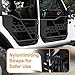 Tube Doors with Side View Mirrors Compatible with Jeep Wrangler JL JLU & Gladiator JT 4XE 4-Door 2018-2024, Steel Tubular Half Doors, Off-Road Trail Doors, Summer Adventure Accessories