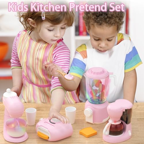 Auvnei A-GJJ-3 Kitchen Appliances Toys, Toy Kitchen Set For Kids Play Kitchen Accessories Set, Blender thumb #1