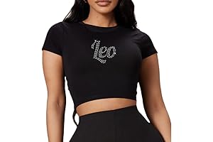 Mystical Zodiac Rhinestone Crop Top: Adorn Your Stellar Style