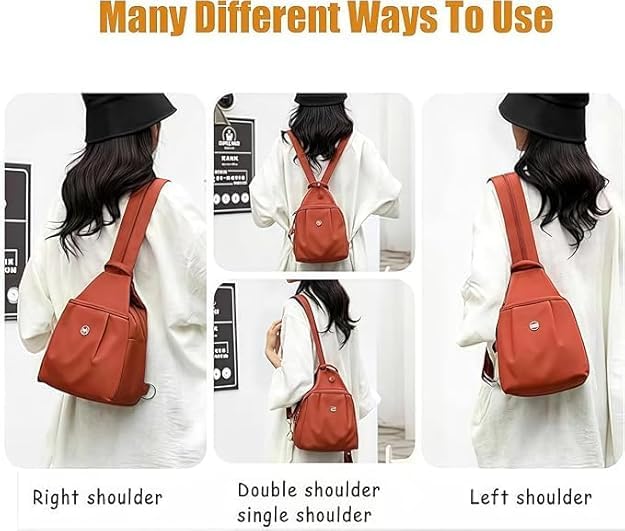 Borsa da Viaggio antifurto 3 in 1, Borsa da Viaggio Impermeabile bidirezionale, Borsa a Tracolla Convertibile Oxford di Grande capacità
