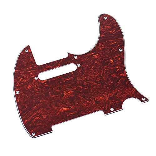 KKmoon Pickguard Pick Guard 4Ply para Telecaster Guitarra elétrica de estilo moderno padrão tartarug