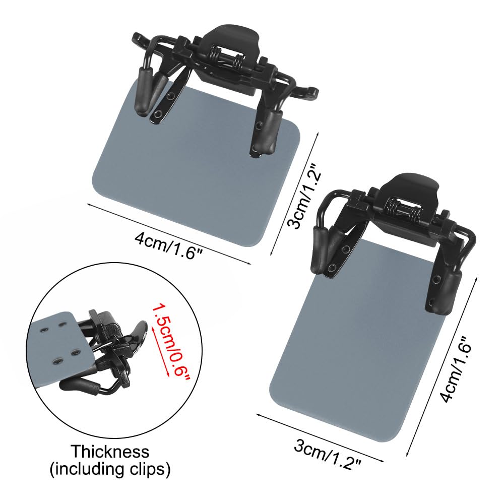 DONGKER Toppe per Occhiali da Tiro, 2 Pezzi Regolabile 180° Standard Internazionale
