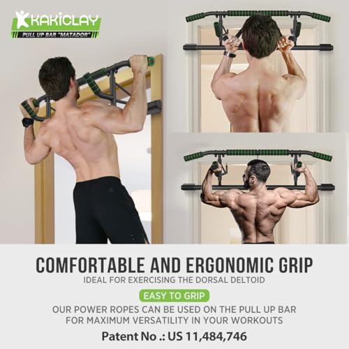 image for KAKICLAY New Upgrade Pull Up Bar for Doorway - Foldable Design & Space