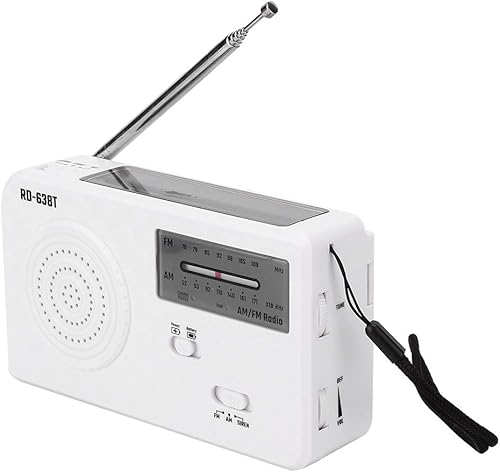 Miniatura 4 de Solar Emergency Radio, Hand CrankBattery Operated, Portable Power Bank with Solar Charging, SOS Alarm, AM FM Radio with LED Light, Emergency