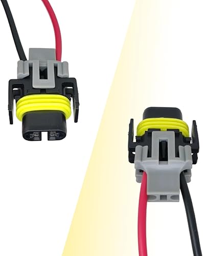 Miniatura 6 de Enchufe de arnés de lámpara antiniebla H11 para automóvil, 2 unidades, conector impermeable de repuesto DJ7028Y-2.8-21, adaptador de conector de
