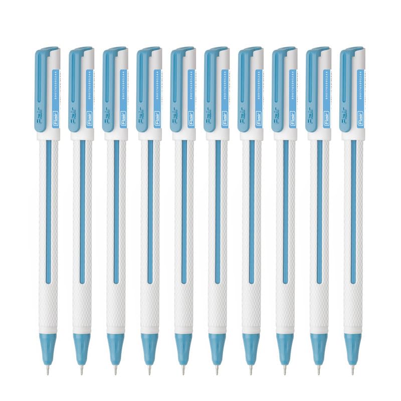 Yolo NXT Waterproof Gel Ink Pen | Attractive Body Color & Design with Stylish Pocketable Clip | Smudge Free & Non-Stop Writing | Blue Ink, Pack Of 20