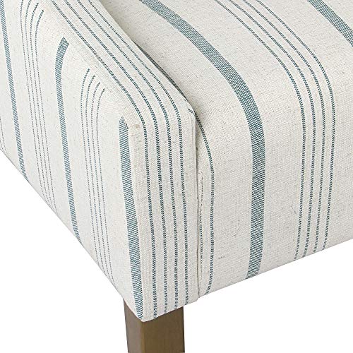 HomePop Modern Swoop Arm Accent Chair, Blue Stripes - Image 9