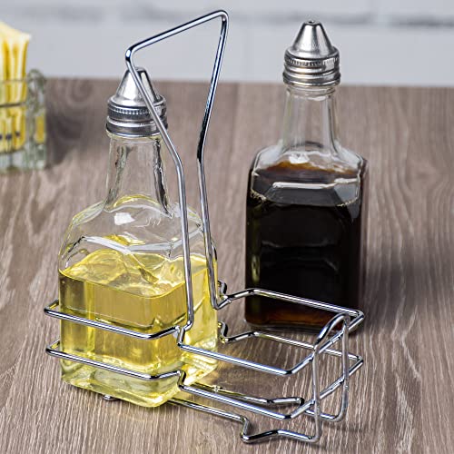 image for Update International 6 oz. (Ounce) Tabletop Oil and Vinegar Cruet Glas