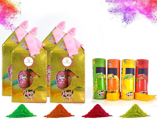 Holi Item Holi Color Holi Gulaal Holi - Palitos de color para caca de fiesta Holi para la familia, fiesta, sedoso, suave y agradable al tacto, multijuego de 4 (5 cajas), 5 cajas