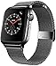 Produktbild Mediatech Ersatzarmband Kompatibel mit Apple Watch Armband 44mm 42mm 40mm 38mm Edelstahl-Armband, Wechselarmband mit Schnellverschluss kompatibel mit iWatch Series 6/5/4/3/2/1 (42mm/44mm, Schwarz)