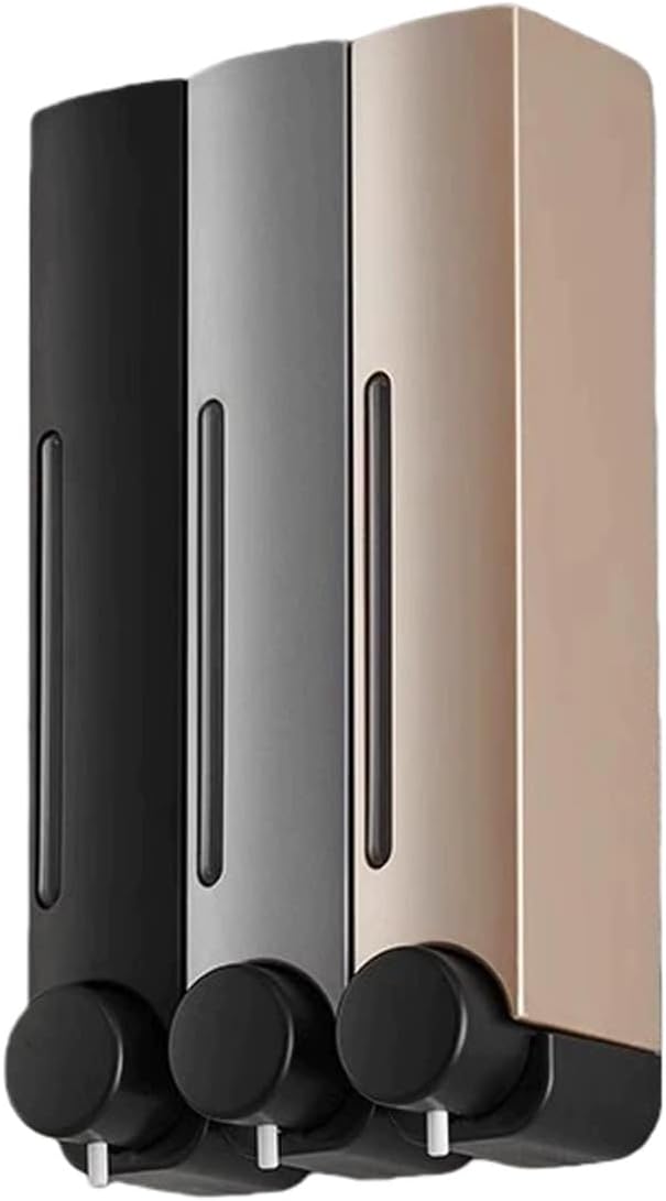 Shampoo and Conditioner Dispenser - 380ML Capacity, Wall-Mounted Shower Soap Dispenser for Bathroom & Hotel