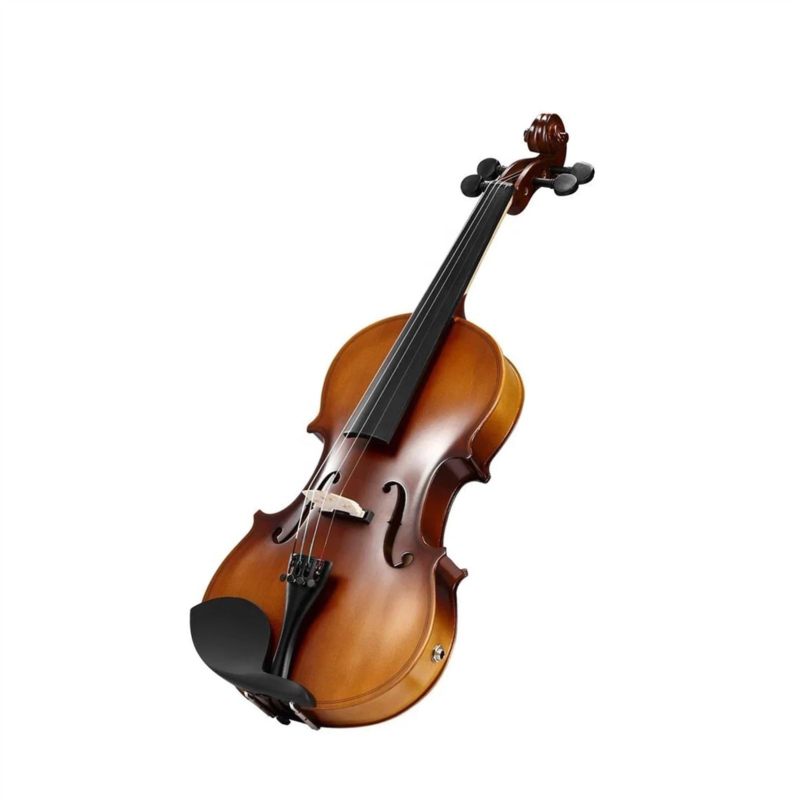 Violine Anfänger-Starter-Set Für Elektrische Violine Aus Massiver Fichte Mit Schwarzem Etui Bogen Und Schulterstütze(1/4)