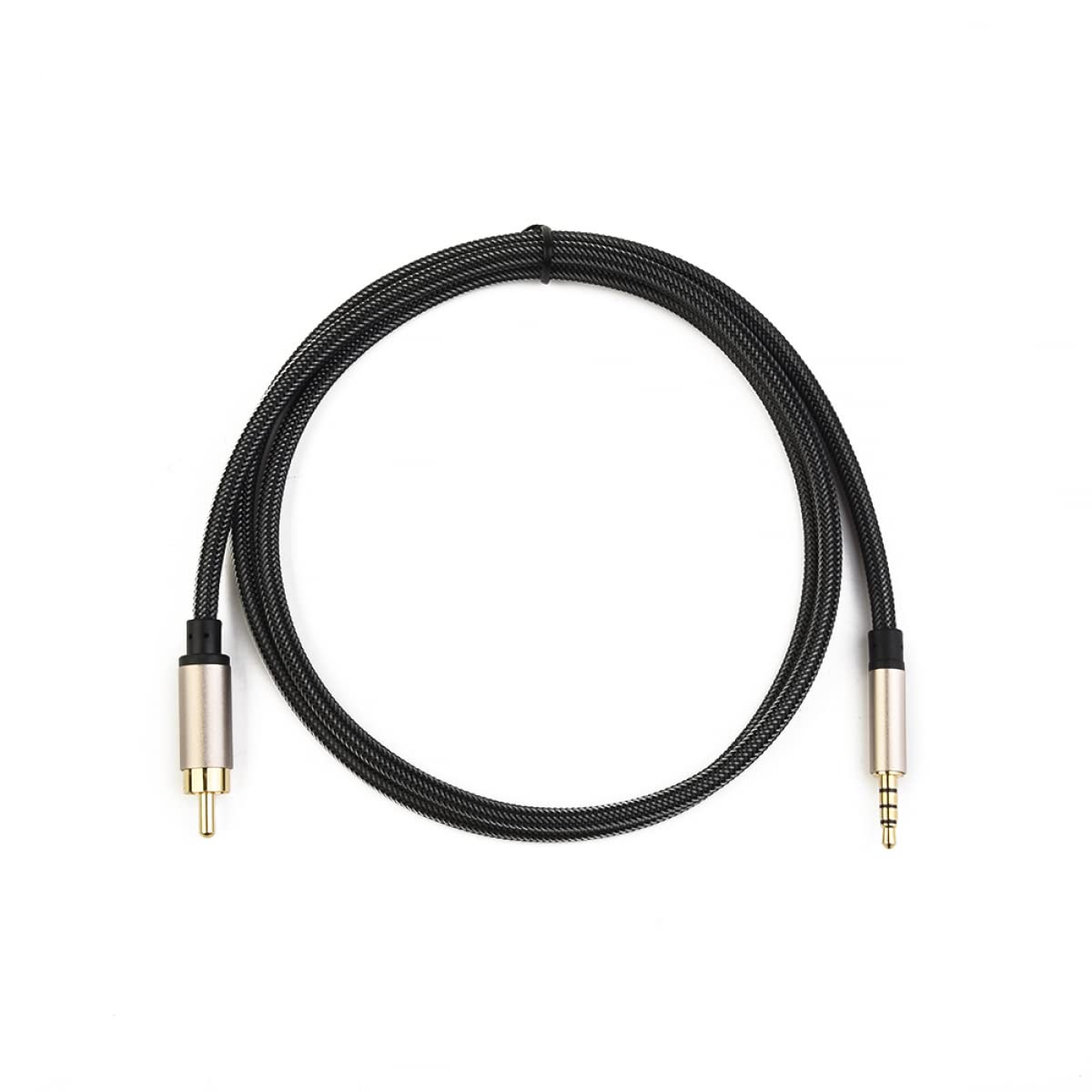 Câble Audio-vidéo Coaxial numérique stéréo SPDIF pour RCA vers 3.5mm mâle pour HDTV 1m/2m, 2 pièces
