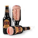 Portable Soft Silica Gel Materia Beer Bottle Shaped Strong Sucking Handheld Pocket Pussies, Desirable Party Game Props for Male - 8303J15-13