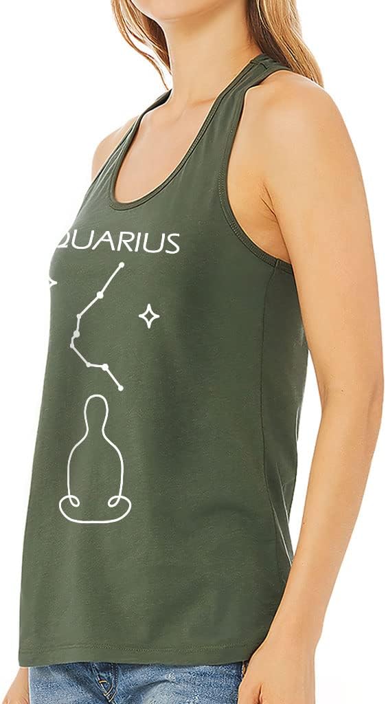 Aquarius Design Women's Racerback Tank - Graphic Tank Top - Art Workout Tank