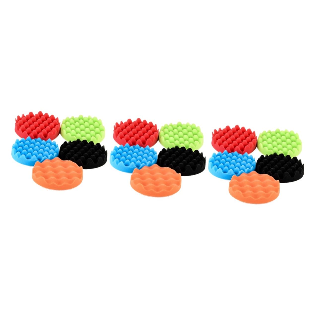 Gatuida 15 Pz lucidatura del tampone piatto di spugna tamponi lucidanti per lucidatura - Pad lucidante auto - Pad lucidatura auto spugne lucidanti lucidatrice a tampone Colorful
