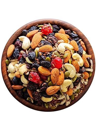 Image of Organic Grocery Almonds | Cashew | Apricot | Green & Black Raisins | Dried Fruit | Amal Candy | Pumpkin, Sunflower & Flax Seed | Nuts and Dry Fruits (100g) - Celebration gift pack hamper