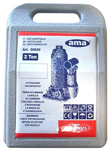Cric Idraulico A Bottiglia AMA - 20 Tonnellate, Corsa 145mm, Peso 11kg