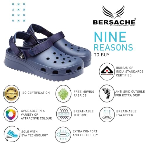 Image of BERSACHE Extra Soft Classic Casual with Regular wear with Ultra Soft & Flexibility Technology Clog for Men's /Boy's Beige