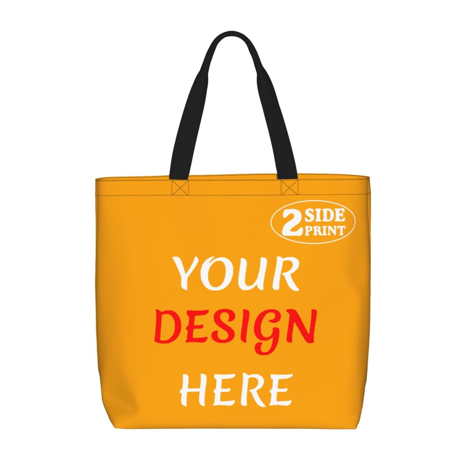 Custom Tote Bags Add Your Design For Business Travel Personalized Shoulder Beach Bag For Women Teachers