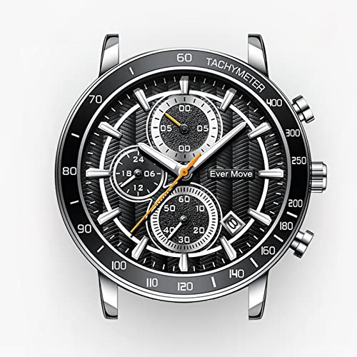 Donirudy Mens Wach Waterproof Stainless Steel Band Reliable Quartz Analog Watch For Men Stainless Steel Band Casual Date Watches Chronograph Fashion Men's Wrist Watches #TOP7