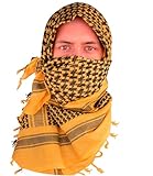 Mato & Hash® Military Shemagh Tactical 100% Cotton Scarf Head Wrap - Desert Sand CA2100JUMBO