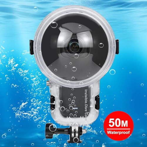 Image of Pro-Level Waterproof Case for Insta360 X5, 164FT Fully Invisible Diving Case IPX8 Underwater Housing Cover 99.2% Transmittance 8K Photography 5H Scratch-Resistant Shell Drop-Resistant Anti-Fog