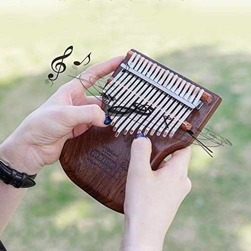 WYKDL Kalimba 17 Touches Thumb Piano avec Study Instruction et Tune Marteau Portable Africain en Bois Finger Piano… - Les Beatles, Paul McCartney, John Lennon, RIngo Starr, George Harrison WYKDL Kalimba 17 Touches Thumb Piano avec Study Instruction et Tune Marteau Portable Africain en Bois Finger Piano… – Image 3