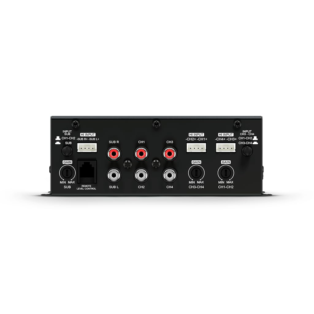 SounDigital 800.5 EVO 6.0 Amplificateur de voiture 5 canaux | 800 W RMS | 4 ohms | Filtre passe-haut / bas | Entrée RCA | Amplificateur HiFi compact de voiture