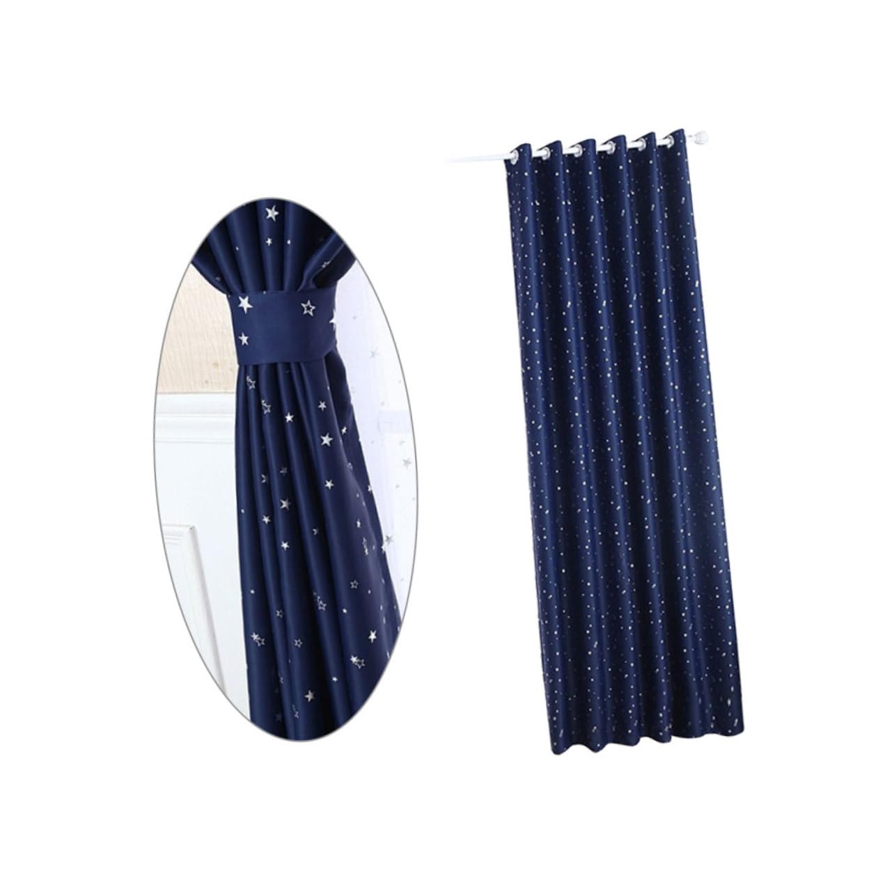 Rideaux étoiles brillantes IMIKEYA décoration fenêtre salon moderne