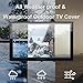 acrtmatic 28-32inch Weatherproof Outdoor TV Cover, Hard Cover and Durable, Clear Television Enclosure for Outside, with TV Wall Mount and Cooling Fans Included