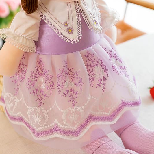 Image of SCOOBA Cute Furry Wings Doll 50cm Height Purple Dress(Furry Headband Purple Dress)