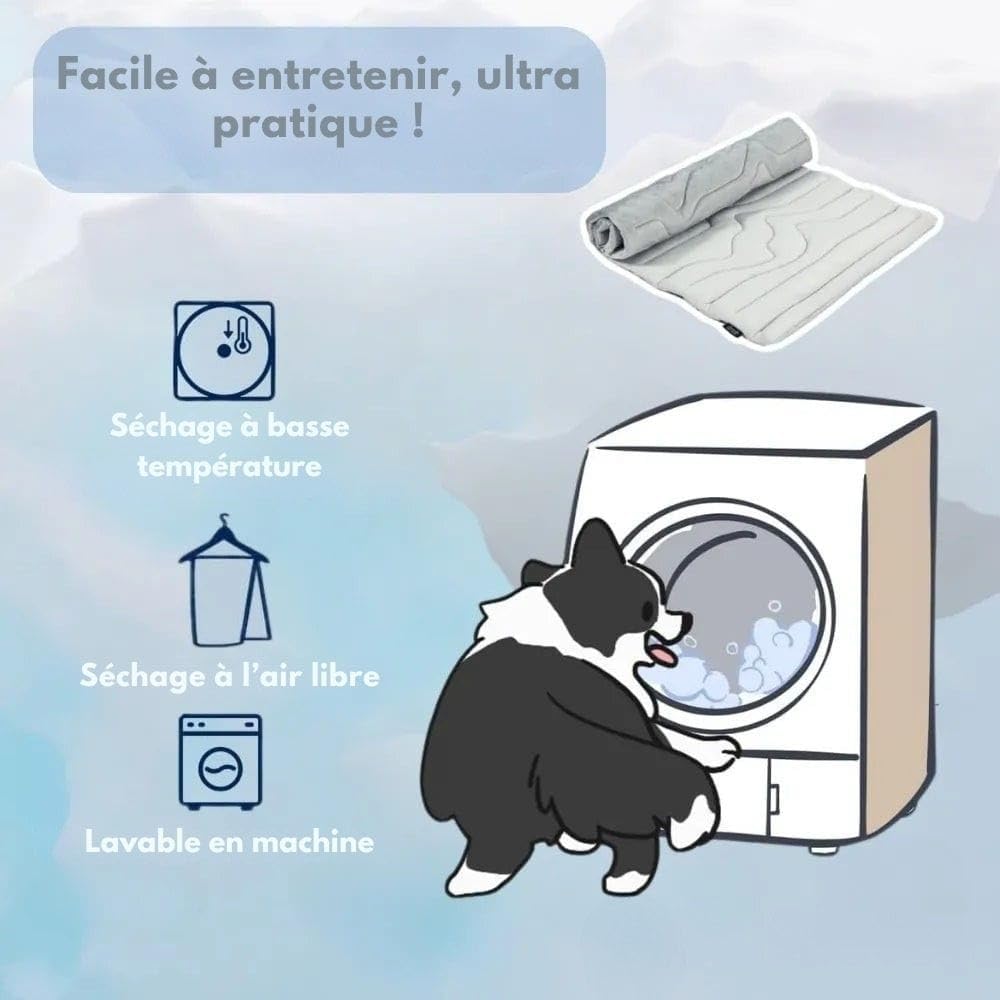 MEIION montalpin Mont Alpin Tapis rafraîchissant innovant pour Chien Tapis Rafraîchissant pour Chien et Chat, Tapis Réfrigérant Durable pour Animaux de Compagnie de Toutes Tailles