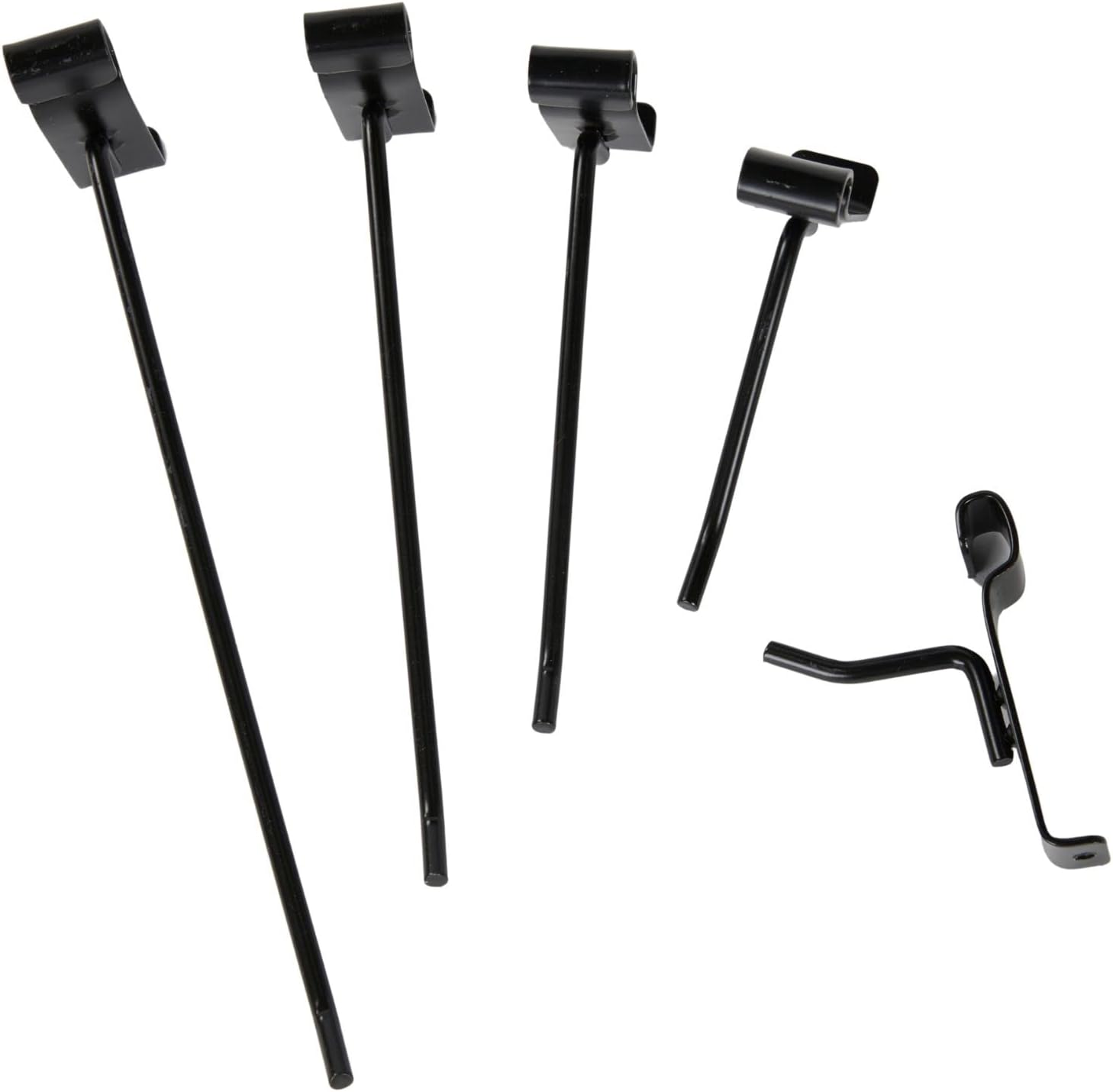 SSWBasics 50 Gridwall Hooks - 10 Each - 2",4",6",8",10" - Grid Hooks Assortment - Sturdy Metal Grid Wall Accessories for Retail Displays and Storage Solutions