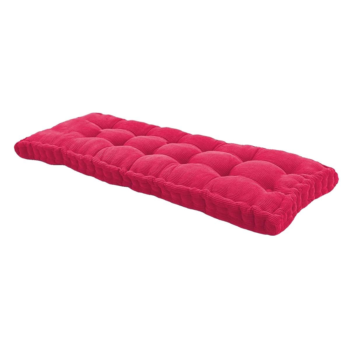 Cuscini per dondolo da esterno, cuscini di ricambio spessi per panche a 2/3/4 posti, lino e velluto di cotone, mobili da giardino, blu (50 x 50 cm)