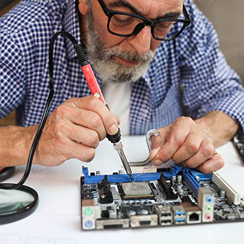 Soldering Iron Kit Electronics, Yome 14in1 60w Adjustable Temperature