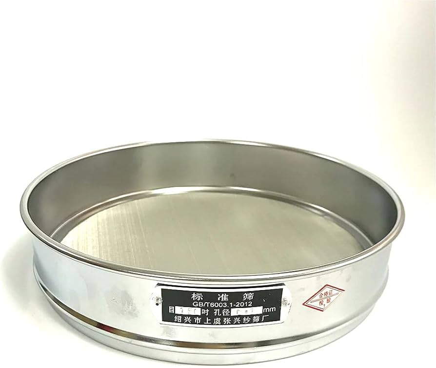 Standard Laboratory Test Sieve 304 SUS Filter Mesh Chroming Frame