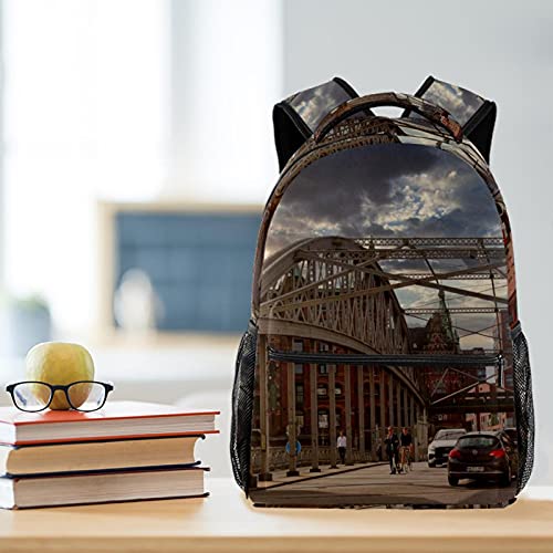 Sac à dos décontracté pour femme noir et multicolore polyvalent - 6