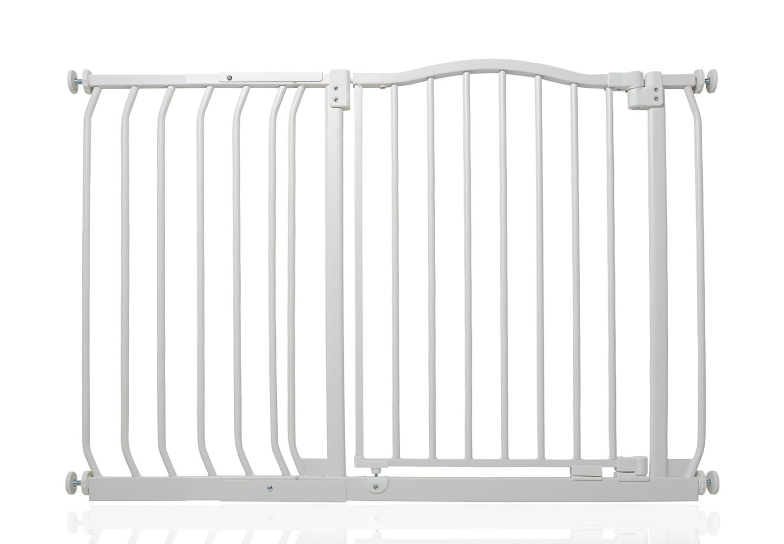 Safetots Curved Top Safety Gate, 71cm - 80cm, Matt White, Pressure Fit Stair Gate, Baby Gate for Doors Hallways and Spaces, Safety Barrier, Easy Installation — view 77