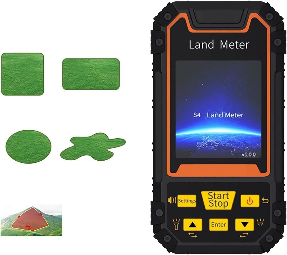 Mesure de terrain GPS de haute précision, mesureur de surface de terrain, rechargeable, pour la fractionnement des terres, l'exploitation forestière, l'étude des pentes, l'exploration, les terres agri