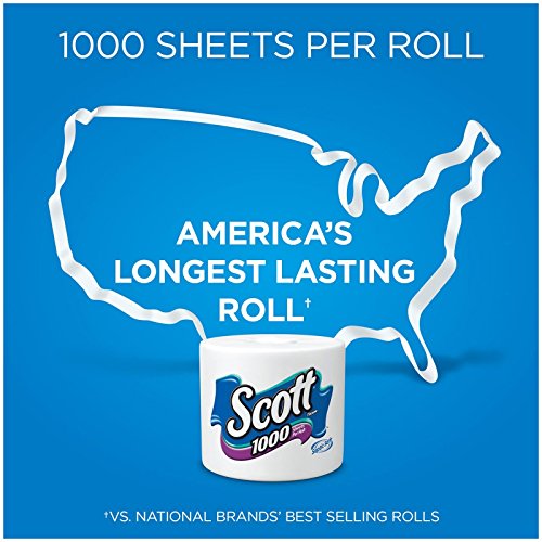 Image of Scott Regular Roll Toilet Tissue, 1 Ply, White, 8 Rolls