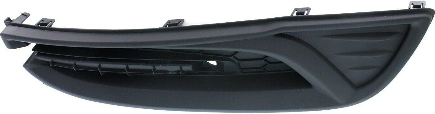 DAT AUTO PARTS Front Right Passenger Fog Light Hole Lamp Cover Grille Molding Trim Bumper Insert Replacement For 2013 2014 2015 Honda Civic 4 Door Sedan Black Textured Plastic HO1039113 71106TR3A61