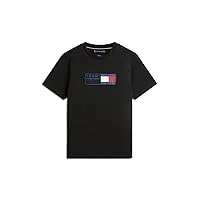 Tommy Hilfiger Maglietta da Uomo con Scritta Love Text Box MW0MW42366 S/S