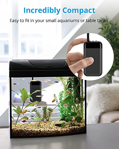 Nicrew Mini Aquarium Betta Heater, 15/25/35/50/75W Fish Tank Heater, 15 Watts, 2.5 Gallons #TOP6