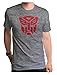 Transformers Autobots Logo Adult Heather Gray T-Shirt (Adult XX-Large)