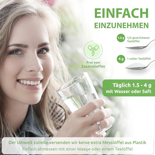 MSM Pulver 500g - 99,9% rein - Ohne Zusatzstoffe - Vegan - 1/2 kg Premium MSM - Methylsulfonylmethan - Organischer Schwefel von Bio Protect