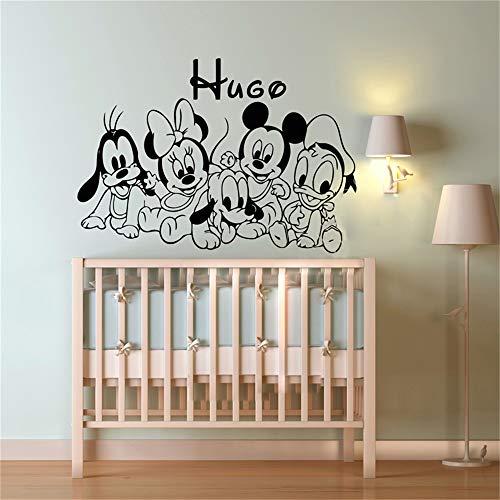 pegatina de pared Mickey Minnie Mouse Wall Art Decal Sticker Personali