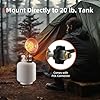 GASLAND Outdoors 15,000 BTU Propane Tank Top Heater, Single Tank Top Heater with Shut-off Valve and Tip-over Switch, Portable LP Gas Heater for Camping, Garage, Porch, Outdoor Sports Event